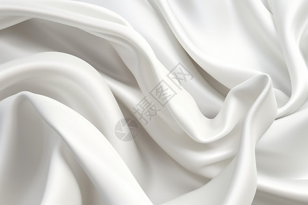 曲线波浪白色的丝绸艺术背景