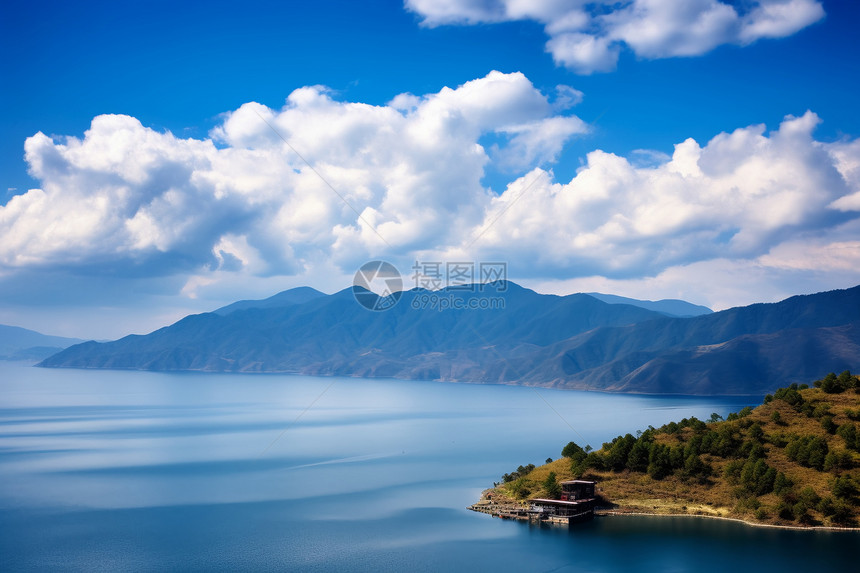 户外壮观的山脉和岛屿图片