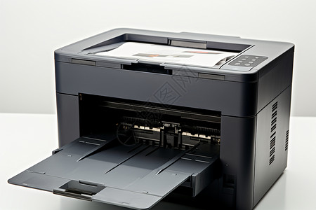 喷墨打印桌子上的打印机背景