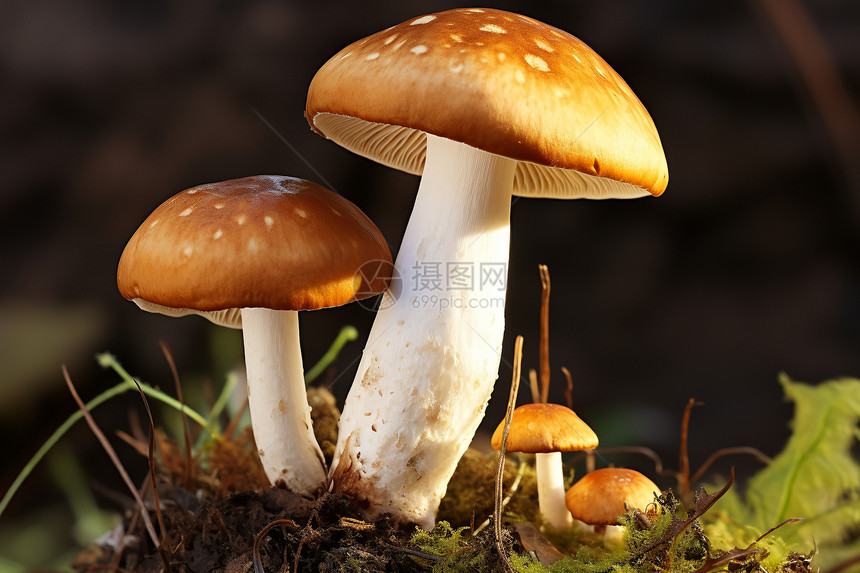 森林里的蘑菇图片