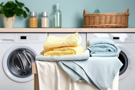 清洁毛巾整洁卫生高清图片