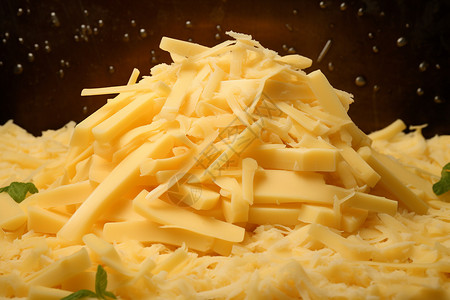 香味四溢的新鲜乳酪背景图片