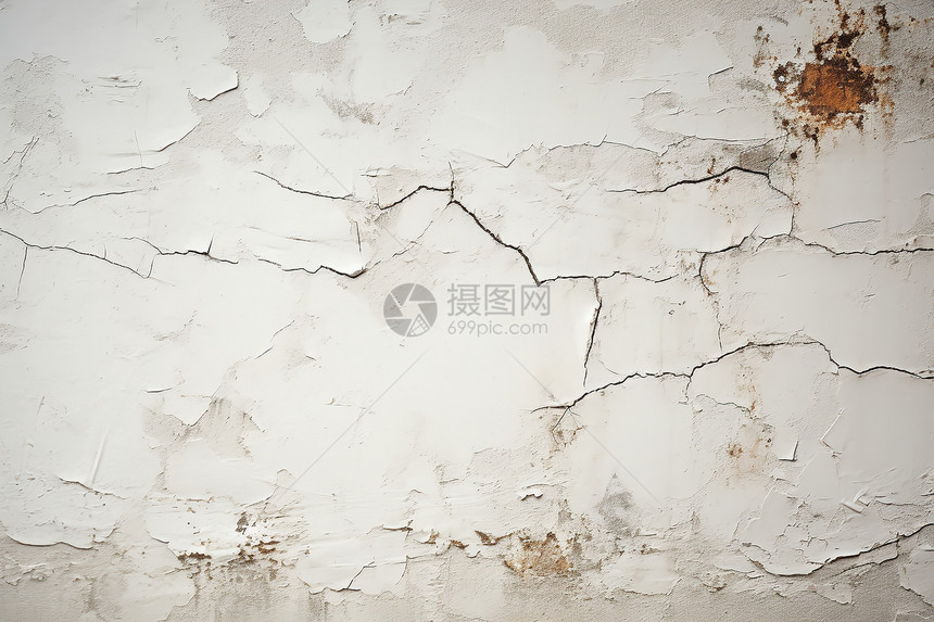 腐朽的水泥墙壁背景图片