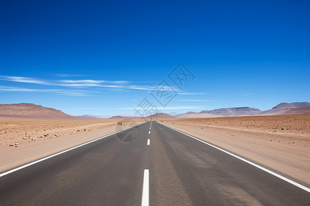 一条长路素材寂静沙漠上的长路背景