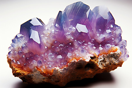 天然的紫水晶背景图片