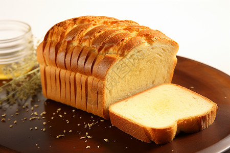 美味的切片面包高清图片