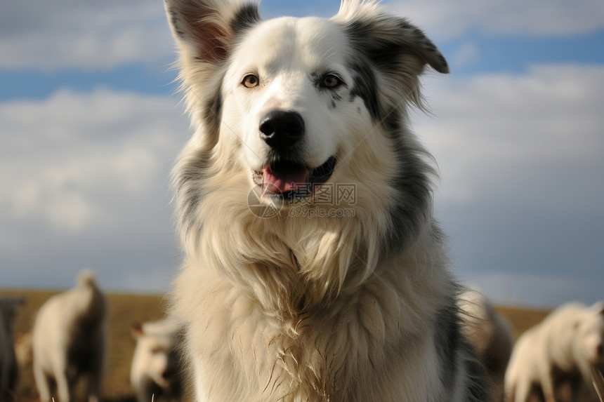 可爱的牧羊犬图片