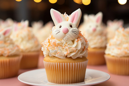 兔子纸杯蛋糕图片