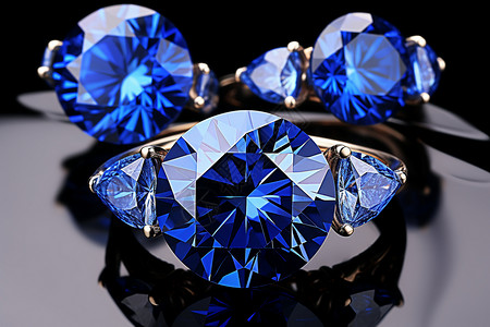 时尚的蓝宝石背景图片