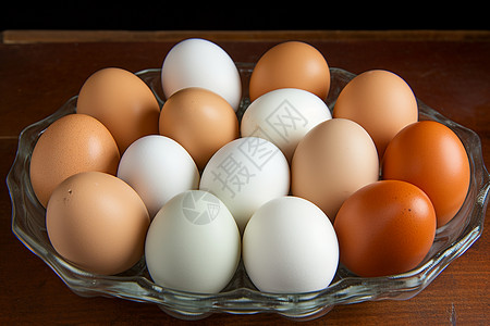 一碗等待孵化的鸡蛋图片