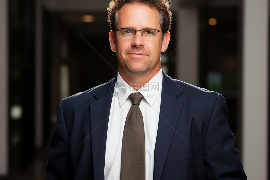 戴眼镜的男性图片
