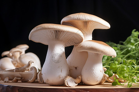 准备烹饪的菌类蘑菇图片