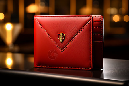 典雅的红色女士钱包图片