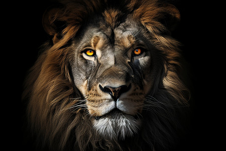 丛林中的狮子背景图片