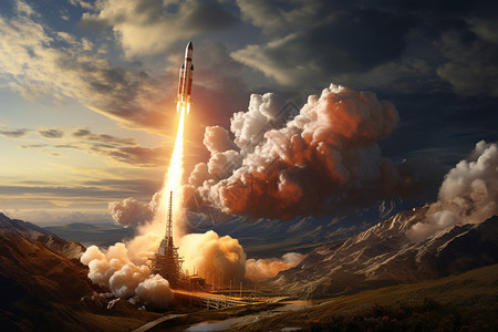 登陆平台照片标题：精确而细致的火箭降落过程设计图片