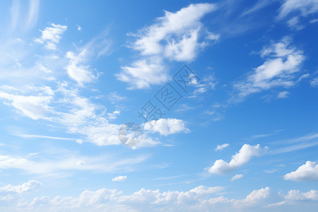 仰望蓝天白云图片素材