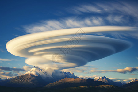 天空中的龙卷云图片
