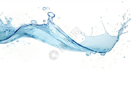 白色水波清澈的水滴设计图片
