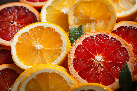 鲜艳的柑橘双色托盘背景图片