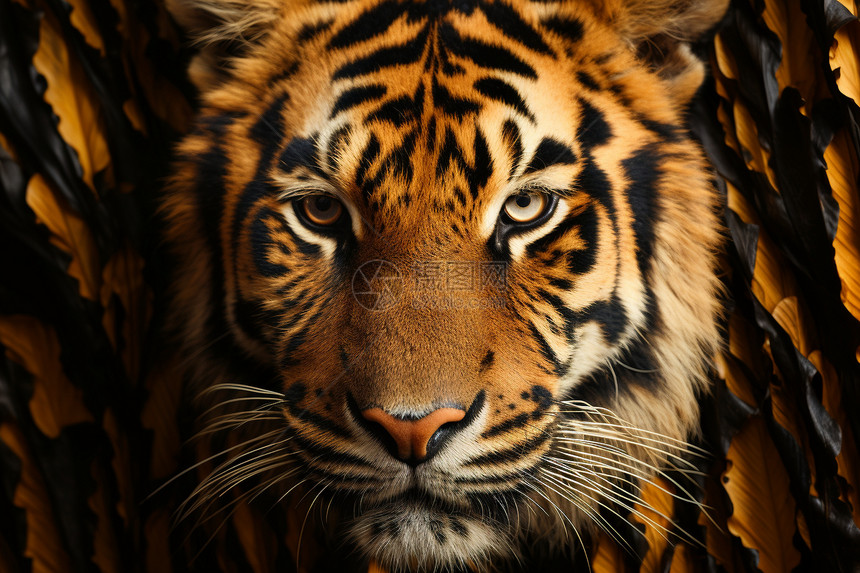 荒野中野生的老虎动物图片