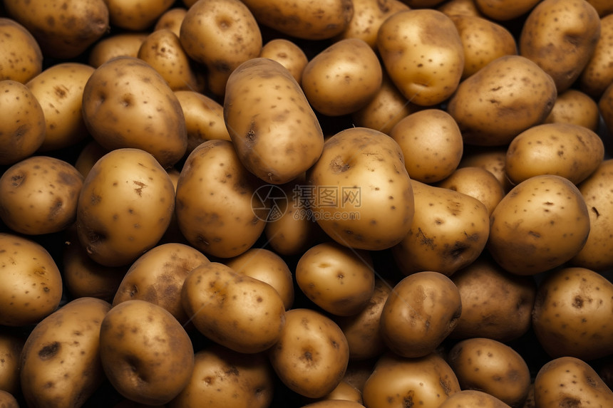 土豆堆积如山图片