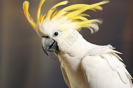 白色羽毛的鹦鹉图片