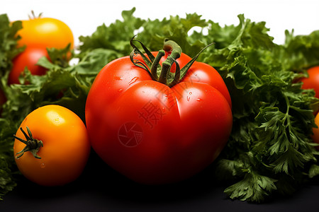 红黄番茄背景图片