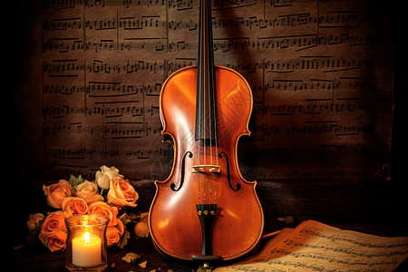 乐谱中的古典大提琴背景图片
