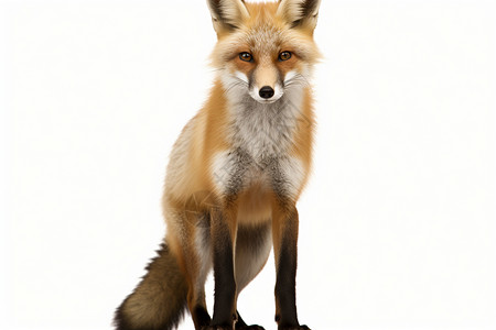 好奇看着镜头的狐狸背景图片
