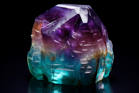 晶体材料浑然天成的紫色水晶背景