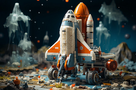 太空飞船模型图片