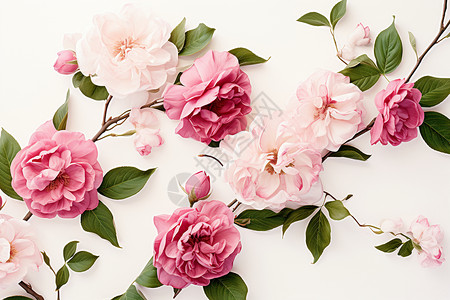 粉色的鲜花背景绽放高清图片素材