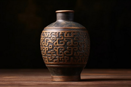 古代陶瓷古代中国的酒坛背景