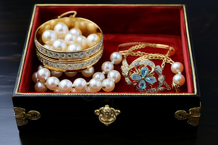 珍宝之盒精美钻石盒高清图片