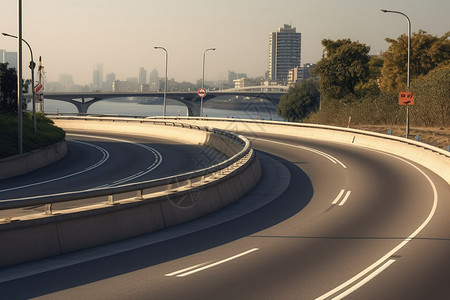 高速公路的风景图片