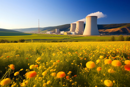 清洁能源的工业核电站图片