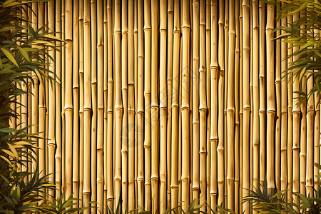 创意艺术的竹制背景背景图片