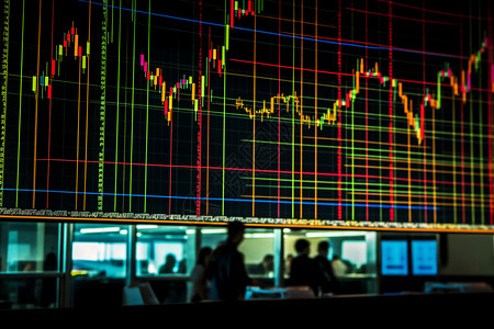 证券交易所的数据屏幕图片