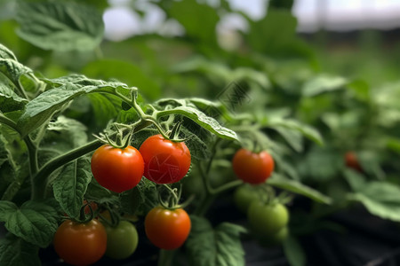 新鲜的番茄植物图片