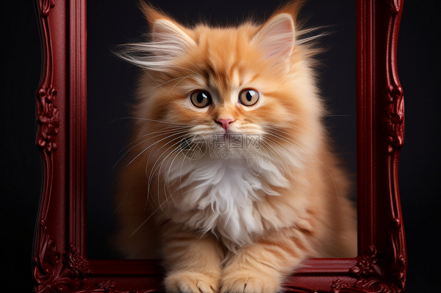 猫的艺术肖像图片