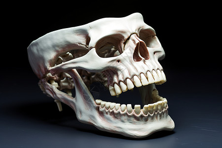 头骨模型人类头骨背景