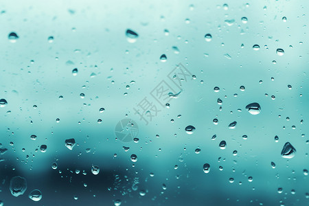 雨中透明的窗户背景图片