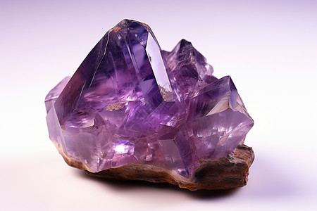 紫色钻石紫色结晶钻石背景