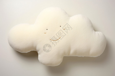 云朵棉花糖悠睡中的云形枕背景