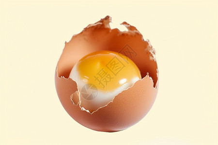 破碎的鸡蛋背景图片