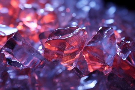 水晶立体冰冷的水晶立方体背景