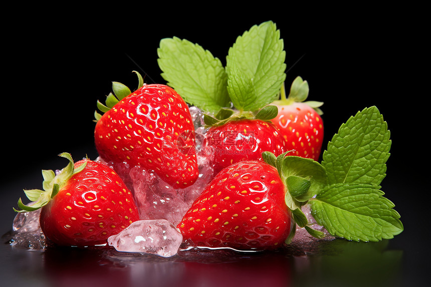 健康营养的草莓图片