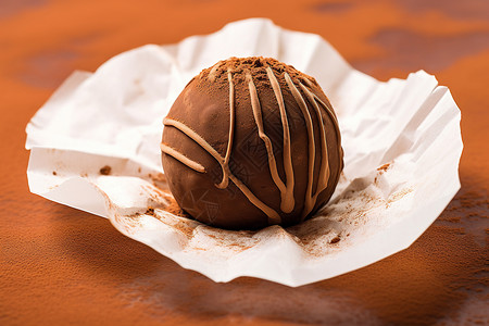 盘中美味的巧克力甜品图片