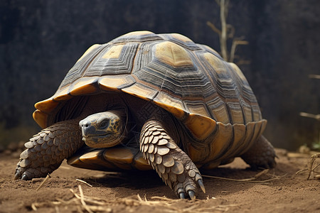 野生动物的斑纹龟背景图片