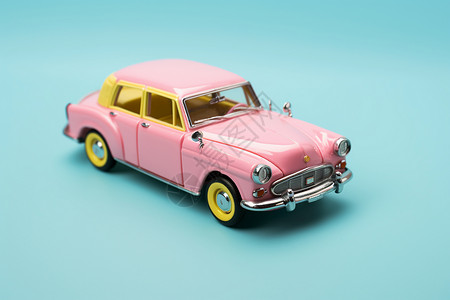 粉色玩具汽车图片
